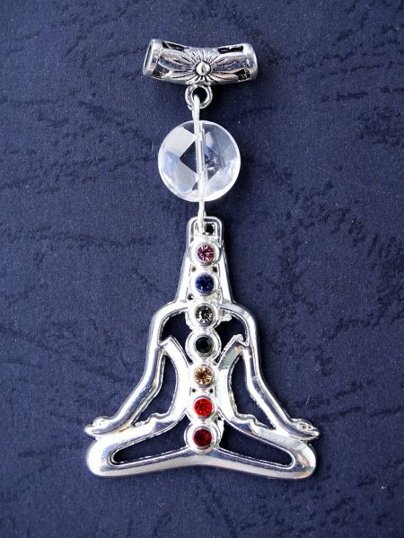 Chakra Meditation and Quartz Faceted, Pendant